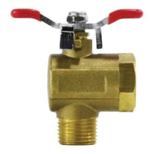 Midland Industries 947111 90 deg Right Angle Ball Valve, 1/4 in Nominal, FPT x MPT, 250 psi Pressure (Qty. 1) Midland Industries 947111 90 deg Right Angle Ball Valve, 1/4 in Nominal, FPT x MPT, 250 psi Pressure (Qty. 1)