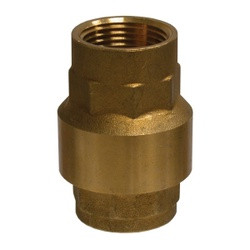 Midland Industries 944402V In-Line Check Valve, 3/8 in Nominal, FNPT x FNPT, Brass Body, Domestic (Qty. 1)