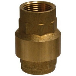 Midland Industries 944409V In-Line Check Valve, 2-1/2 in Nominal, FNPT x FNPT, Brass Body, Import (Qty. 1)