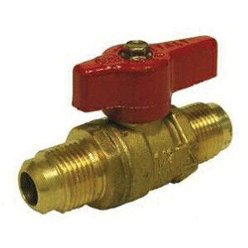 Midland Industries 935130 Gas Ball Valve, 1/2 in Nominal, Flared x Flared, Brass Body (Qty. 1) Midland Industries 935130 Gas Ball Valve, 1/2 in Nominal, Flared x Flared, Brass Body (Qty. 1)