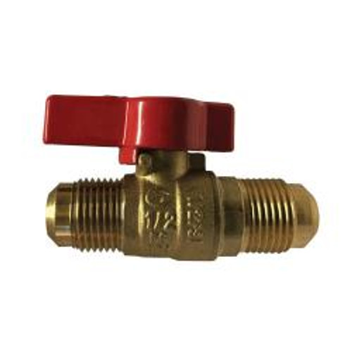 Midland Industries 943342 Gas Ball Valve, 3/8 in Nominal, Flared x Flared, 125 psi Pressure, 32 to 149 deg F (Qty. 1) Midland Industries 943342 Gas Ball Valve, 3/8 in Nominal, Flared x Flared, 125 psi Pressure, 32 to 149 deg F (Qty. 1)