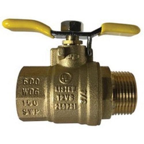 Midland Industries 948174T Ball Valve, 1 in Nominal, MPT x FPT, 600 psi WOG Pressure, -20 to 300 deg F (Qty. 1) Midland Industries 948174T Ball Valve, 1 in Nominal, MPT x FPT, 600 psi WOG Pressure, -20 to 300 deg F (Qty. 1)