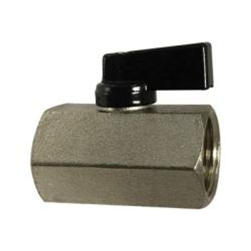 Midland Industries 46934 Mini Ball Valve, 1/8 in Nominal, FNPT x FNPT, 450 psi Pressure, 32 to 176 deg F (Qty. 1)