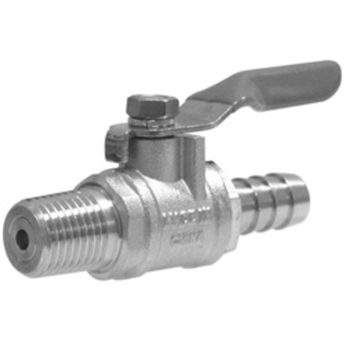 Midland Industries 944051 Ball Check Valve, 1/4 in Nominal, MIP x Barbed, Brass Body (Qty. 1) Midland Industries 944051 Ball Check Valve, 1/4 in Nominal, MIP x Barbed, Brass Body (Qty. 1)