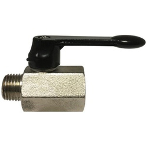 Midland Industries 46931L Mini Ball Valve, 1/4 in Nominal, FPT x MPT, 450 psi Pressure, 32 to 176 deg F (Qty. 1) Midland Industries 46931L Mini Ball Valve, 1/4 in Nominal, FPT x MPT, 450 psi Pressure, 32 to 176 deg F (Qty. 1)