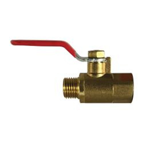 Midland Industries 944103 Mini Ball Valve, 3/8 in Nominal, MIP x FIP, 200 psi WOG Pressure, -20 to 250 deg F (Qty. 1)