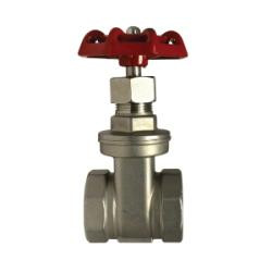 Midland Industries 949256 Gate Valve, 1-1/4 in Nominal, Threaded, 200 psi Pressure, 316 Stainless Steel Body (Qty. 1)