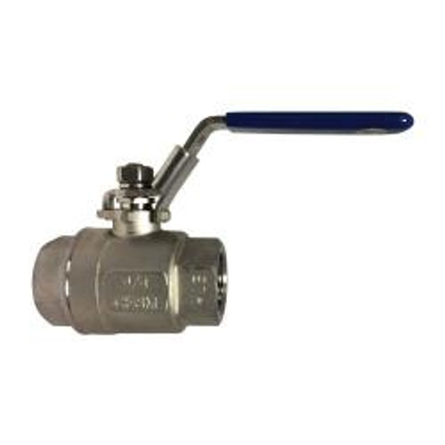 Midland Industries 949165 2-Piece Ball Valve, 1 in Nominal, FIP, 1000 psi WOG Pressure, -60 to 450 deg F (Qty. 1) Midland Industries 949165 2-Piece Ball Valve, 1 in Nominal, FIP, 1000 psi WOG Pressure, -60 to 450 deg F (Qty. 1)