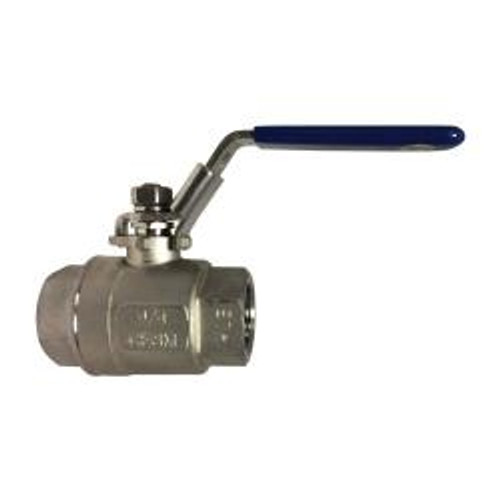 Midland Industries 949168 2-Piece Ball Valve, 2 in Nominal, FIP, 1000 psi WOG Pressure, -60 to 450 deg F (Qty. 1) Midland Industries 949168 2-Piece Ball Valve, 2 in Nominal, FIP, 1000 psi WOG Pressure, -60 to 450 deg F (Qty. 1)