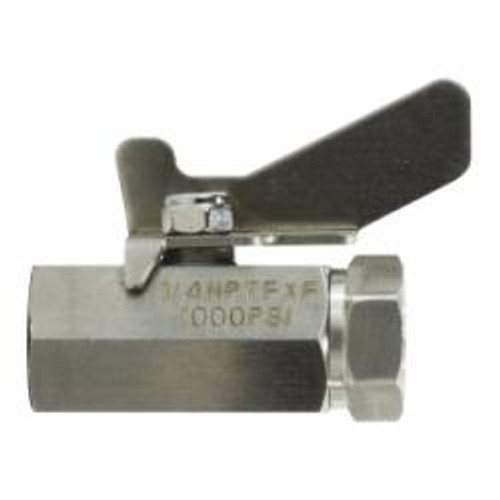 Midland Industries 46924SS Miniature Ball Valve, 1/2-in Nominal, FIP x FIP, 1000 psi WOG Pressure (Qty. 1) Midland Industries 46924SS Miniature Ball Valve, 1/2-in Nominal, FIP x FIP, 1000 psi WOG Pressure (Qty. 1)