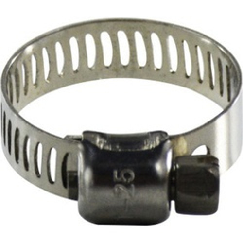 Midland Industries 350 Series 350005 Miniature Worm Gear Clamp, 7/16 in Minimum Clamp Diameter, Stainless Steel (Qty. 1) Midland Industries 350 Series 350005 Miniature Worm Gear Clamp, 7/16 in Minimum Clamp Diameter, Stainless Steel (Qty. 1)