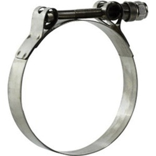 Midland Industries 840350 T-Bolt Hose Clamp, 3-9/16 in Nominal, 3-9/32 in Minimum Clamp Diameter, Stainless Steel (Qty. 1)