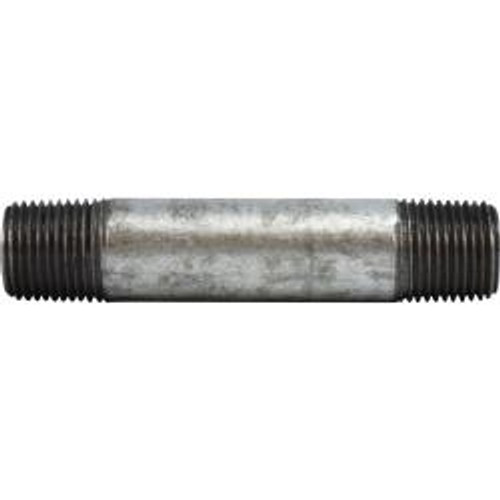 Midland Industries 58070 Pipe Nipple, 1/2 in MPT x 1/2 in MPT, 6 in L, Steel, Galvanized, SCH 80 Schedule (Qty. 1) Midland Industries 58070 Pipe Nipple, 1/2 in MPT x 1/2 in MPT, 6 in L, Steel, Galvanized, SCH 80 Schedule (Qty. 1)