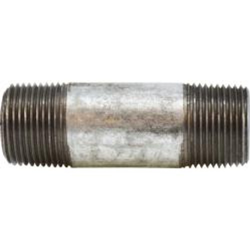 Midland Industries 58101 Pipe Nipple, 1 in MPT x 1 in MPT, 2 in L, Steel, Galvanized, SCH 80 Schedule (Qty. 1) Midland Industries 58101 Pipe Nipple, 1 in MPT x 1 in MPT, 2 in L, Steel, Galvanized, SCH 80 Schedule (Qty. 1)