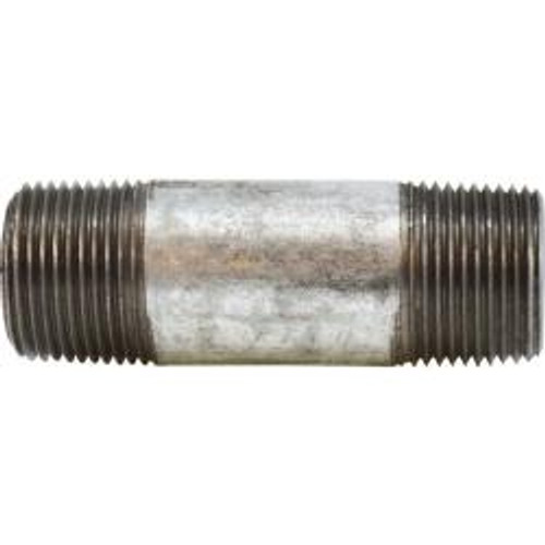 Midland Industries 58109 Pipe Nipple, 1 in MPT x 1 in MPT, 6 in L, Steel, Galvanized, SCH 80 Schedule (Qty. 1) Midland Industries 58109 Pipe Nipple, 1 in MPT x 1 in MPT, 6 in L, Steel, Galvanized, SCH 80 Schedule (Qty. 1)