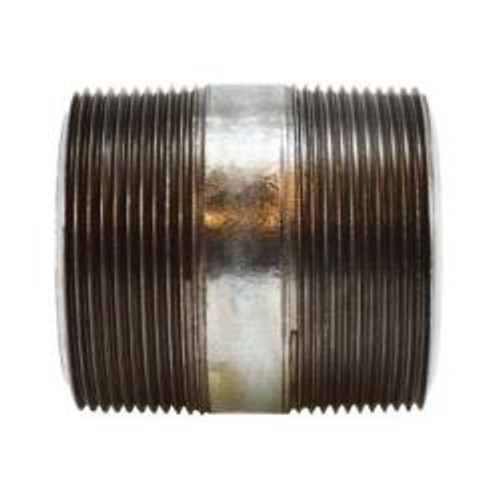 Midland Industries 58161 Pipe Nipple, 2 in MPT x 2 in MPT, 2-1/2 in L, Steel, Galvanized, SCH 80 Schedule (Qty. 1) Midland Industries 58161 Pipe Nipple, 2 in MPT x 2 in MPT, 2-1/2 in L, Steel, Galvanized, SCH 80 Schedule (Qty. 1)