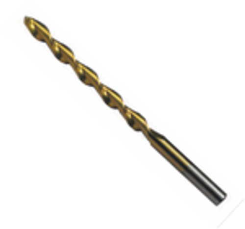 Size L Type 190-PT Parabolic Flute TiN Coated Jobber Length Drill Bit (6/Pkg.), Norseman Drill #58562