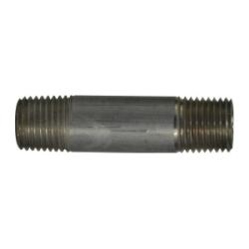 Midland Industries 76025 Pipe Nipple, 1/4 in MPT x 1/4 in MPT, 3-1/2 in L, Aluminum (Qty. 1)