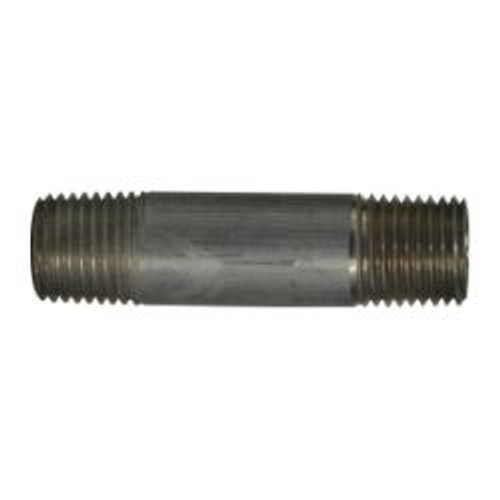 Midland Industries 76034 Pipe Nipple, 1/4 in MPT x 1/4 in MPT, 10 in L, Aluminum (Qty. 1)