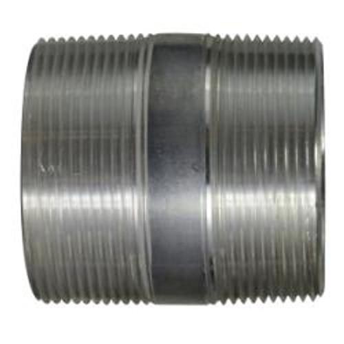 Midland Industries 76182 Pipe Nipple, 2-1/2 in MPT x 2-1/2 in MPT, 3-1/2 in L, Aluminum (Qty. 1)