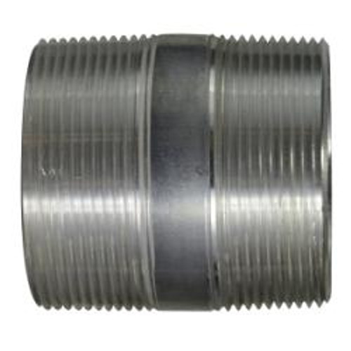 Midland Industries 76229 Pipe Nipple, 4 in MPT x 4 in MPT, 8 in L, Aluminum (Qty. 1)