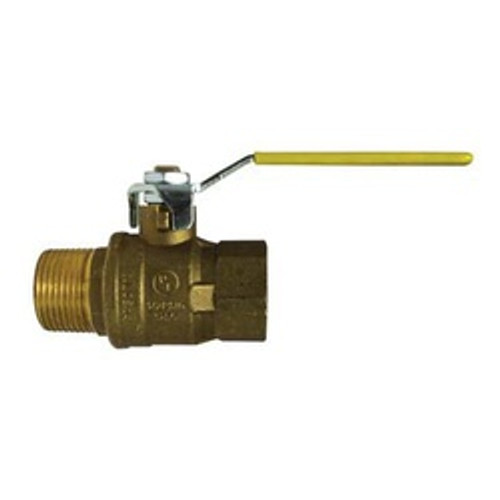 Midland Industries 948105L Italian Ball Valve, 1 in Nominal, MIP x FIP, 600 psi WOG Pressure, Brass Body (Qty. 1) Midland Industries 948105L Italian Ball Valve, 1 in Nominal, MIP x FIP, 600 psi WOG Pressure, Brass Body (Qty. 1)