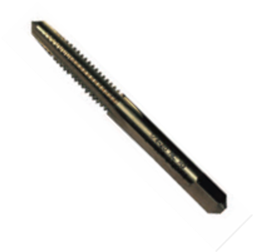 7/16"-14 HSS Type 23L-AG Gold Oxide Left Hand Straight Flute Hand Tap - Taper (Qty. 1), Norseman Drill #60383