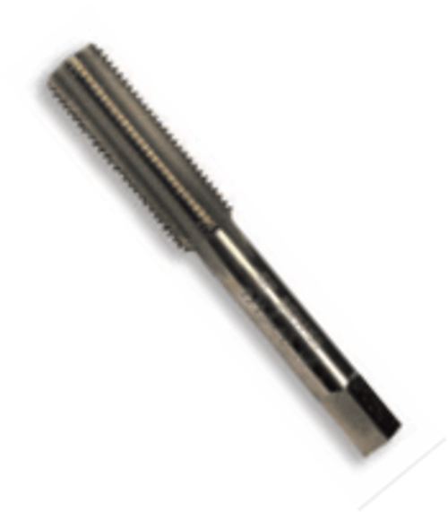7/16"-14 HSS Type 25L-AG Gold Oxide Left Hand Straight Flute Hand Tap - Bottoming (Qty. 1), Norseman Drill #60384
