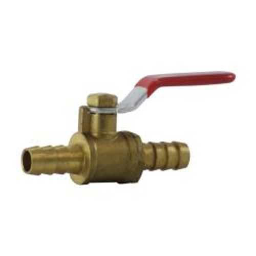 Midland Industries 944142LF Mini Ball Valve, 1/4 in Nominal, Hose Barbed x Hose Barbed, 200 psi WOG Pressure (Qty. 1) Midland Industries 944142LF Mini Ball Valve, 1/4 in Nominal, Hose Barbed x Hose Barbed, 200 psi WOG Pressure (Qty. 1)