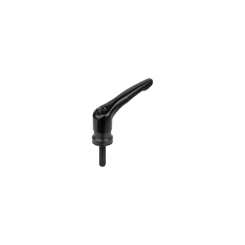 KIPP M8X40, Size 2, Zinc, Adjustable Handle w/External Thread and Clamping Force Intensifier, Black Oxidized Steel, Black Plastic Handle, (Qty. 1), K1599.2081X40 KIPP M8X40, Size 2, Zinc, Adjustable Handle w/External Thread and Clamping Force Intensifier, Black Oxidized Steel, Black Plastic Handle, (Qty. 1), K1599.2081X40