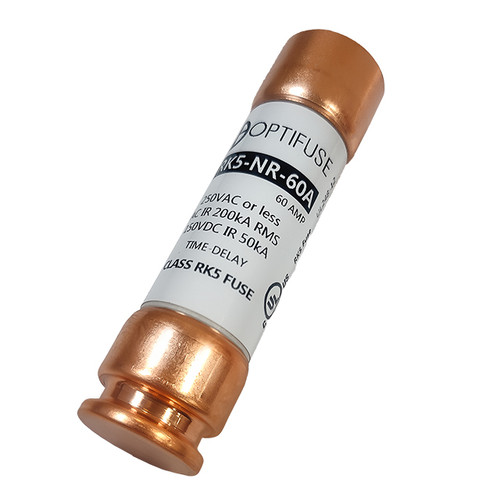 OptiFuse UL Class RK5 - Dual Element Time Delay Fuse, 250VAC 150VDC 60A (Qty. 1)