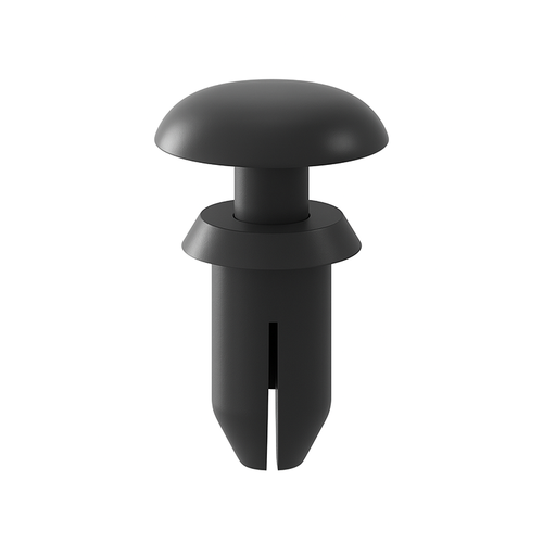 Plastic Snap Rivets .240 - .244 (D) Panel Hole, .925 -1.00(T) Panel Thickness, Black Nylon (1,000/Bag)