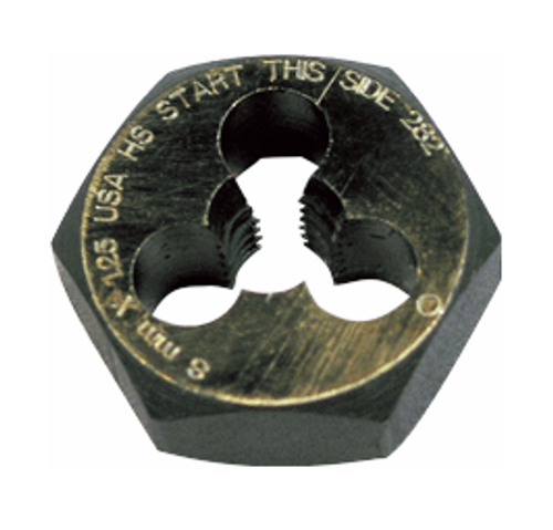 3/4"-16 HSS Type 27-AG Gold Oxide Die - Hex, Norseman Drill #NDT-61210
