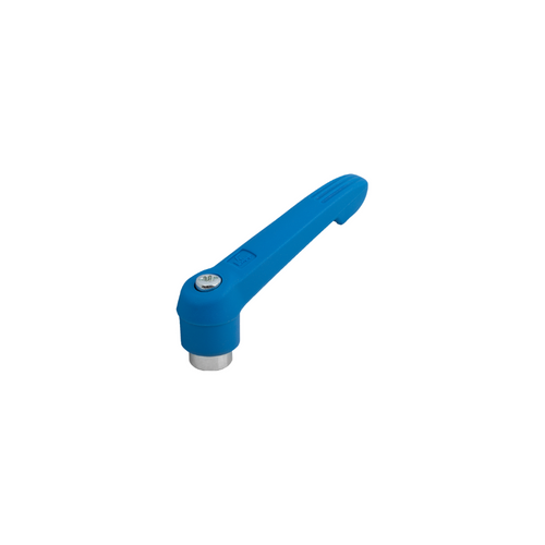 KIPP M4, Size 1, Adjustable Handle w/Internal Thread, Zinc Toothed Ring, Blue Passivated Steel, Blue Powder Coat Handle, (Qty. 1), K1660.10487 KIPP M4, Size 1, Adjustable Handle w/Internal Thread, Zinc Toothed Ring, Blue Passivated Steel, Blue Powder Coat Handle, (Qty. 1), K1660.10487