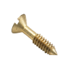 #6-32 x 1/2" Captive Panel Screws, Type 4, Brass, Nickel, (25/Pkg.)