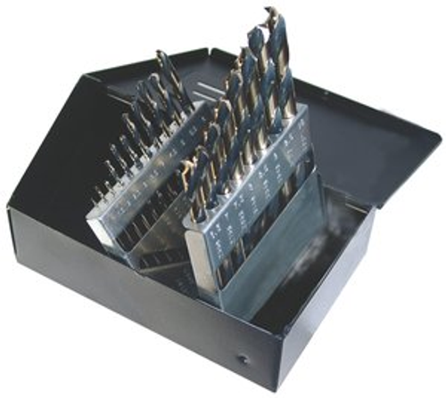 29 Piece Type 175-AG,  Mechanic Length, 135 Degree Split Point, Drill Bit Set, Norseman Drill #66480