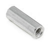 3/16" OD x 3/8" L x #2-56 Thread Steel Female/Female Hex Standoff, Clear Zinc (100/Pkg.)