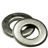 #4 SAE Flat Washers Low Carbon Zinc Cr+3 (1 LB/Pkg.)
