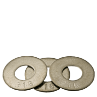 1" x 2-1/2" x 0.12 Flat Washers 316 Stainless Steel, Commercial (50/Pkg.)