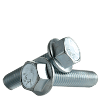 M16-2.00 x 40 MM Fully Threaded Non Serrated Coarse Hex Flange Screw, DIN 6921, 10.9, Zinc CR+3 (15/Pkg.)