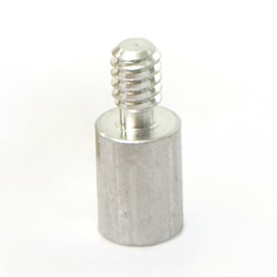 3/8" OD x 7/8" L x #6-32" Thread Aluminum Male/Female Round Standoff, Plain (50/Pkg.)