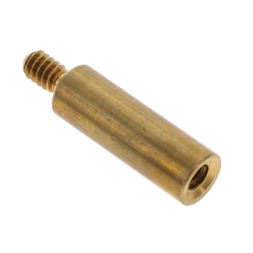 1/4" OD x 2" L x #6-32" Thread Brass Male/Female Round Standoffs, Clear Zinc (25/Pkg.)