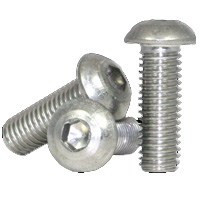 3/8"-16 x 1" Fully Threaded Button Socket Head Cap Screws, 316 Stainless Steel (800/Bulk Pkg.)