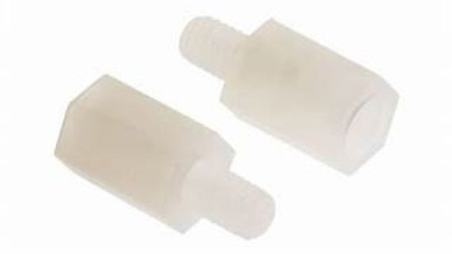 3/16" OD x 3/8" L x #6-32" Thread Nylon Male/Female Hex Standoffs (50/Pkg.)