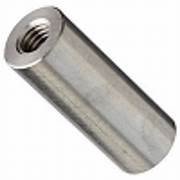 4.5 mm OD x 5 mm L x M3x.5 Thread Stainless Steel Female/Female Round Standoff, Passivated (100/Pkg.)
