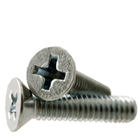 #6-32 x 3/16" (Fully Threaded) Phillips Flat Head Machine Screws Zinc Cr+3 (20000/Bulk Pkg.)