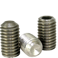5/8"-11 x 1" Socket Set Screws Cup Point Coarse Stainless 316 (25/Pkg.)
