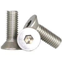 #8-32 x 1" Fully Threaded Flat Socket Head Cap Screw, 316 Stainless Steel (100/Pkg)