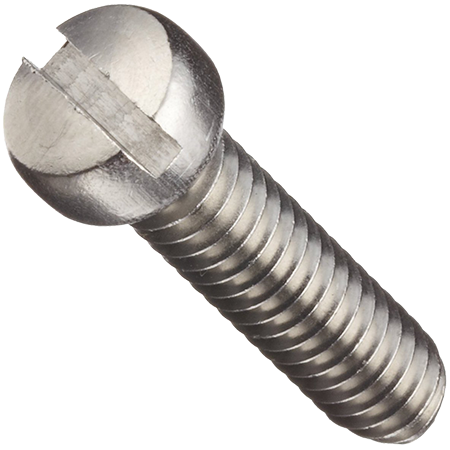 #10-32 x 1/2" Slotted Fillister Head Machine Screws, 18-8 Stainless Steel (1000/Pkg.)