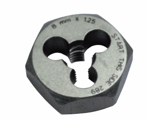 M9x1.25 Hi-Carbon Steel Die Type 790 - Hex (3/Pkg.), Norseman Drill #NDT-84100 M9x1.25 Hi-Carbon Steel Die Type 790 - Hex (3/Pkg.), Norseman Drill #NDT-84100